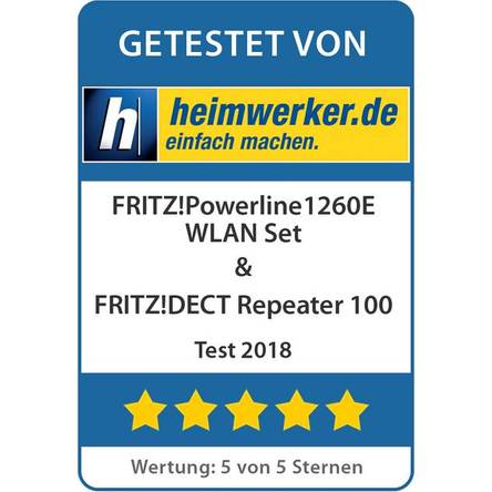 Powerline-Adapter-Test: FRITZ!Powerline 1260E WLAN Set und FRITZ