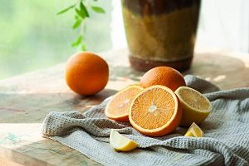 orangen von apfelsinenbaeumchen