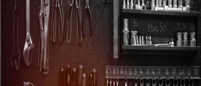 Various tools in garage