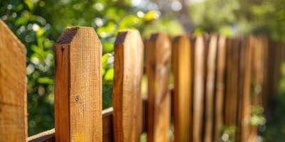 nahaufnahme eines gartenzauns aus holz