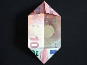 Ecken zur Mitte für Geldgeschenk