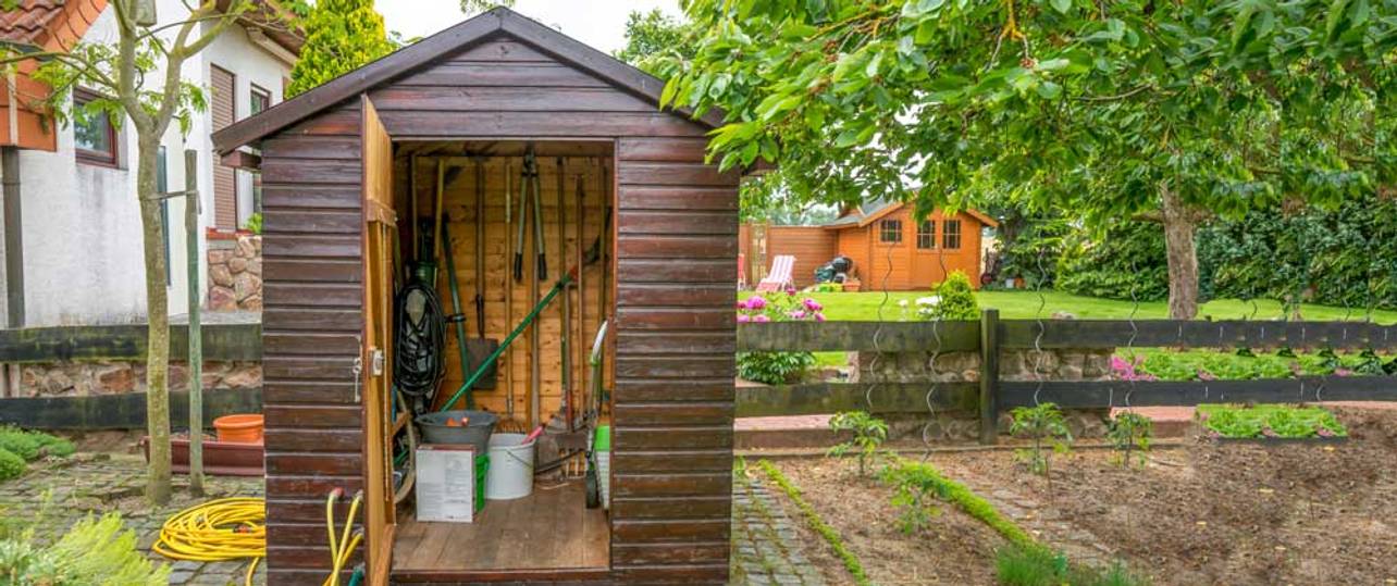 Geräteschuppen bauen Bauanleitung für einen Geräteschuppen heimwerker.de