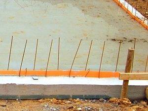 Fundament für Gewächshaus
