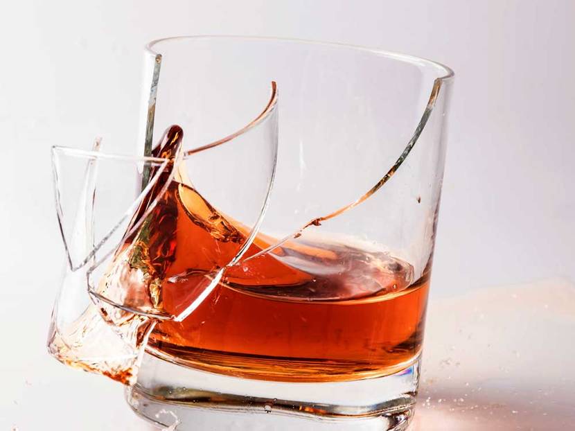 zerbrochenes Glas