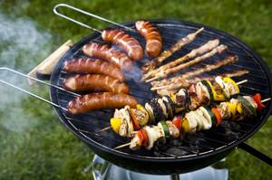 grillzeug auf grill