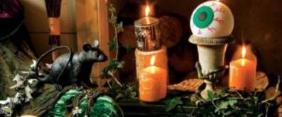 Halloween-Kerzen basteln