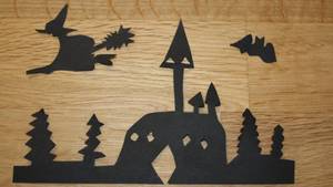 Schattenbild für Halloween-Dekoration