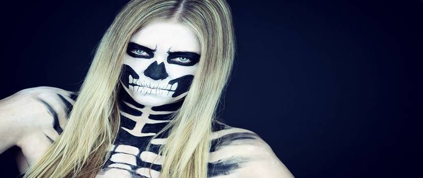 Skullface Halloween Make-up