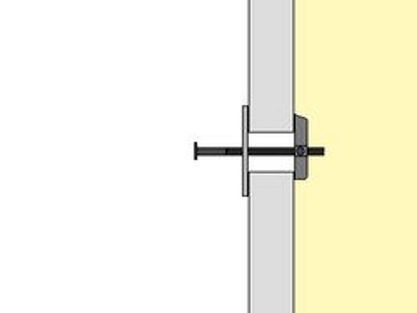 einflügliger Kippdübel