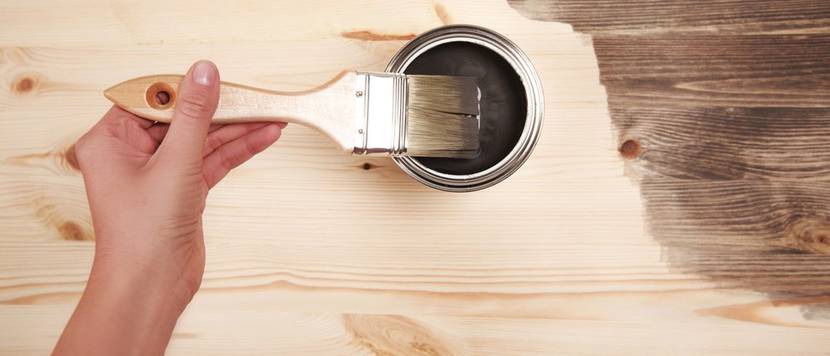 Holz lackieren Bierzeltgarnitur haltbar machen