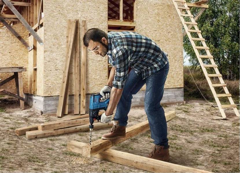holzbearbeitung mit bosch-bohrhammer