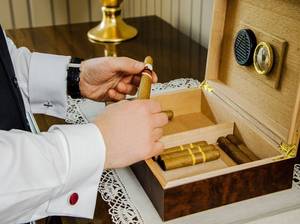 Zigarren in einem Humidor