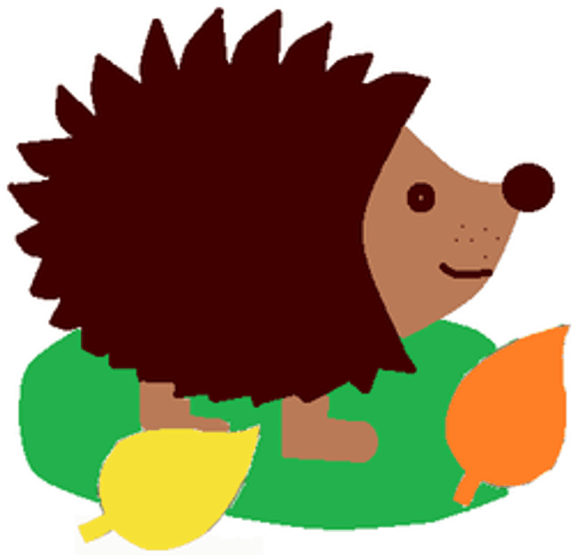 igel basteln tonpapier schere klebstoff