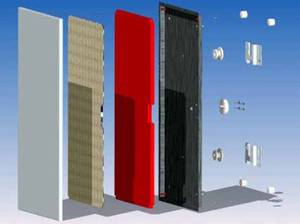 Dekorative Stahlfront - Heizelement - Isolator - Stahlrückwand