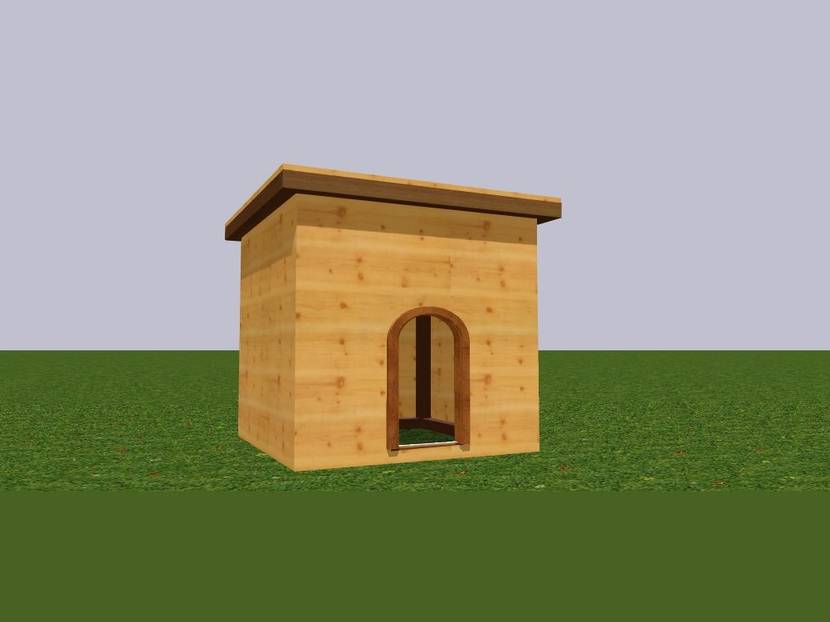 fertiges Katzenhaus für den Garten