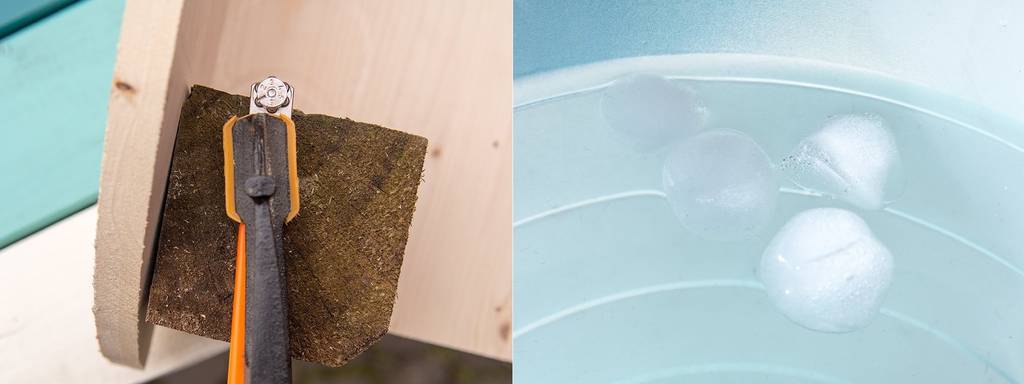 kerzenleuchter-basteln-glasschneider-fixieren-eiswasser