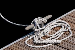 Klampe mit Seil