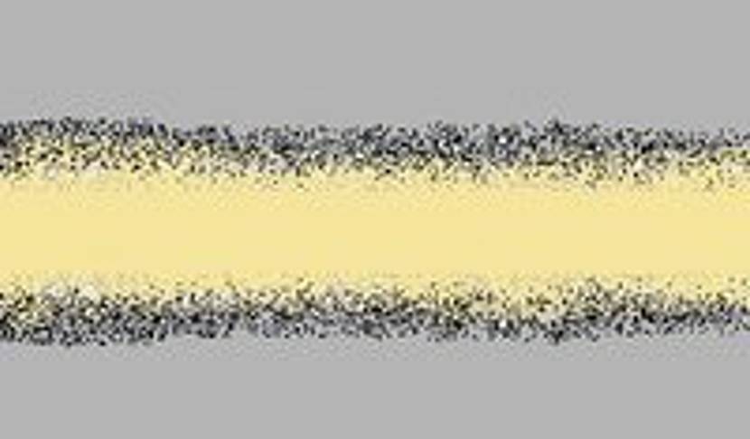 Der Klebstoff dringt in den porösen Untergrund ein und vernetzt sich dort (vergrößerte Darstellung).