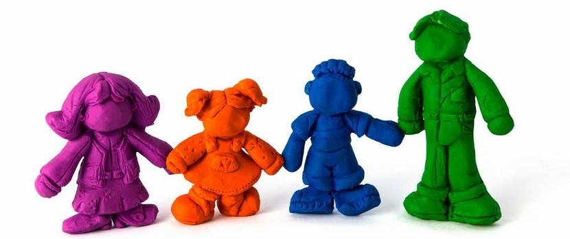 figuren aus selbstgemachter Knete