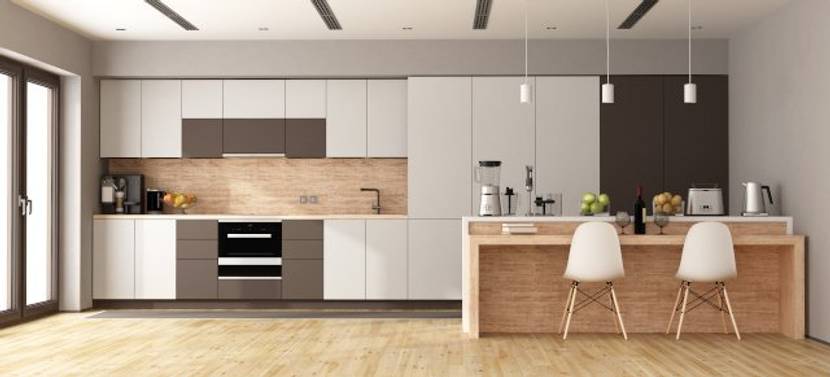 Küche modern Holz