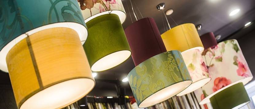 bunte lampenschirme