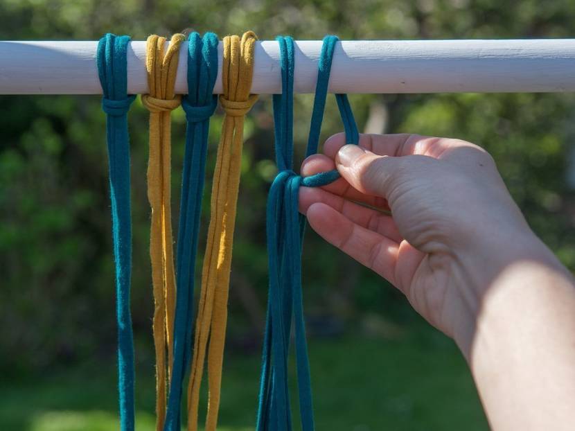 einfacher Knoten für Insektenschutz