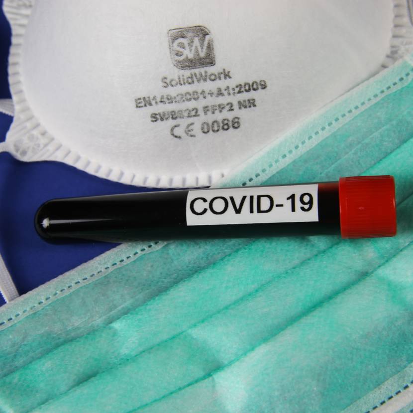 FFP-Atemschutzmaske mit Covid-19-Test