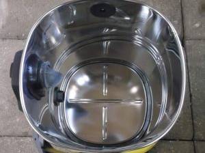 Minimaler Staubdurchlass im Behälter