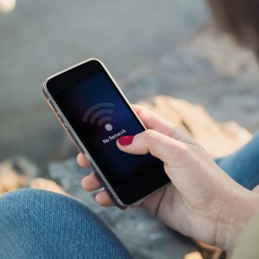 Smartphone ohne Empfang.