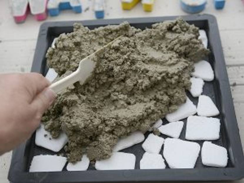 mosaikdekoration für Trittsteine