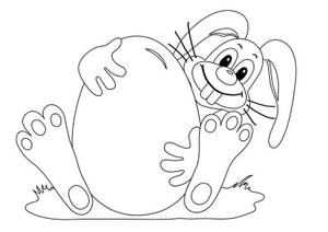 Osterhase Ausmalbild