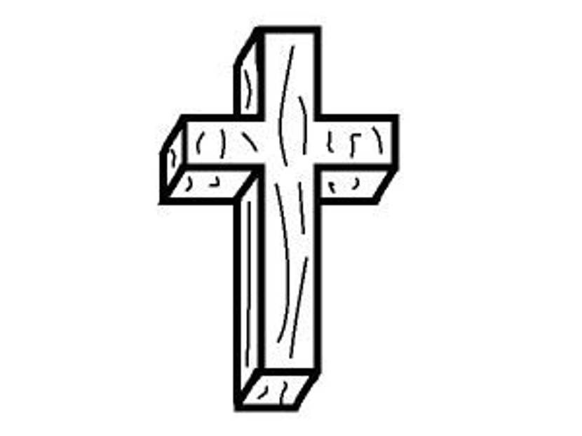 Osterkerze basteln Vorlage Kreuz