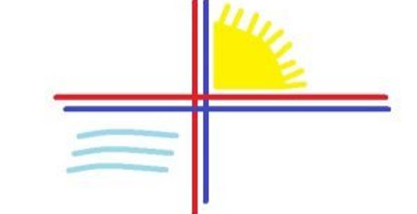 Wasser, Licht und Kreuz