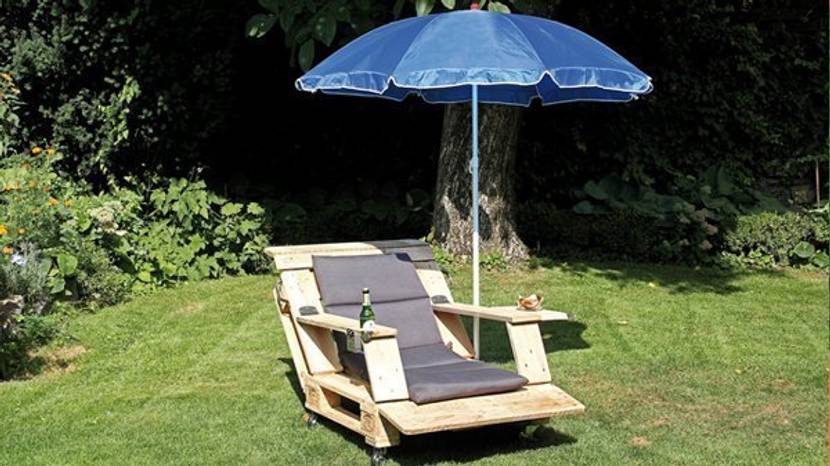 Der selbst gebauter Relax-Sessel für entspannte Sonnentage