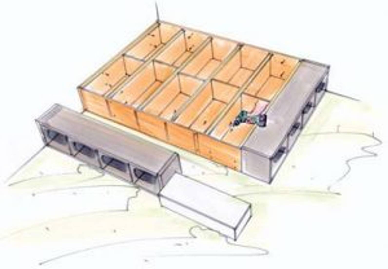 Podest selber bauen Bauanleitung mit Bildern heimwerker.de
