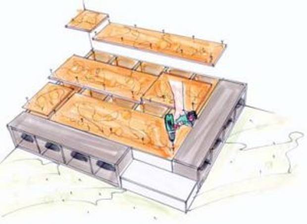 Podest selber bauen Bauanleitung mit Bildern heimwerker.de