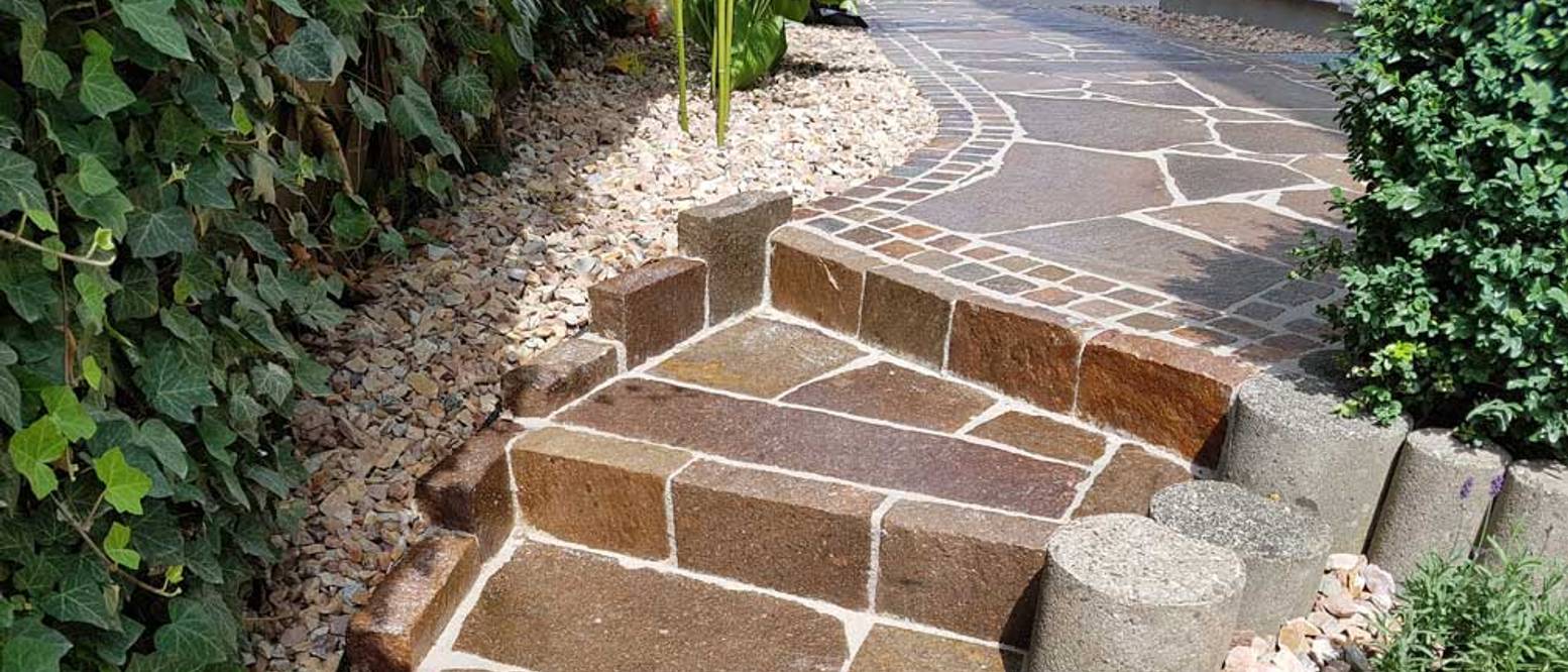 Polygonalplatten verlegen Anleitung heimwerker.de