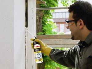Fenster einschäumen