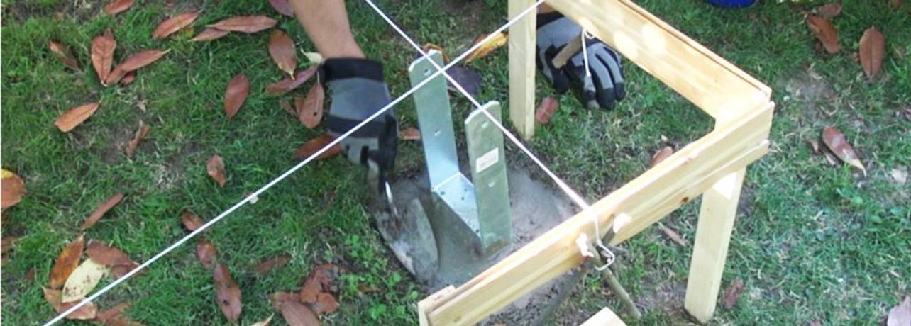 Punktfundament für das Gartenhaus oder Carport heimwerker.de