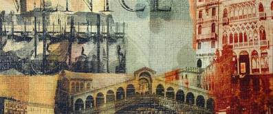 Puzzle bild kleben