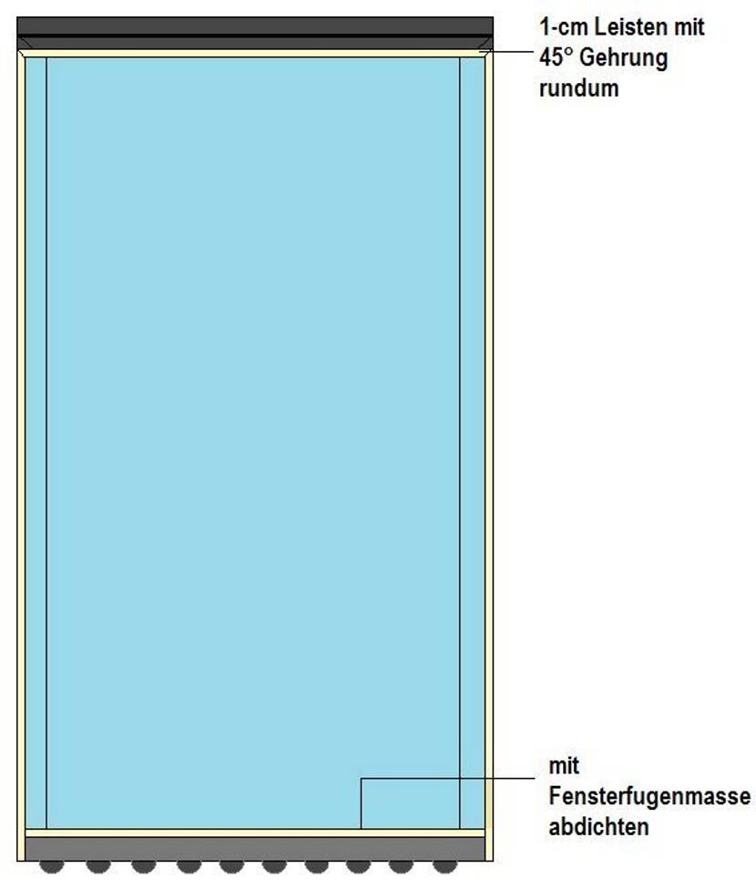 Leisten zu einem Türrahmen zusammen legen