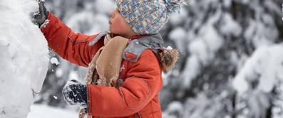 Schneemann bauen