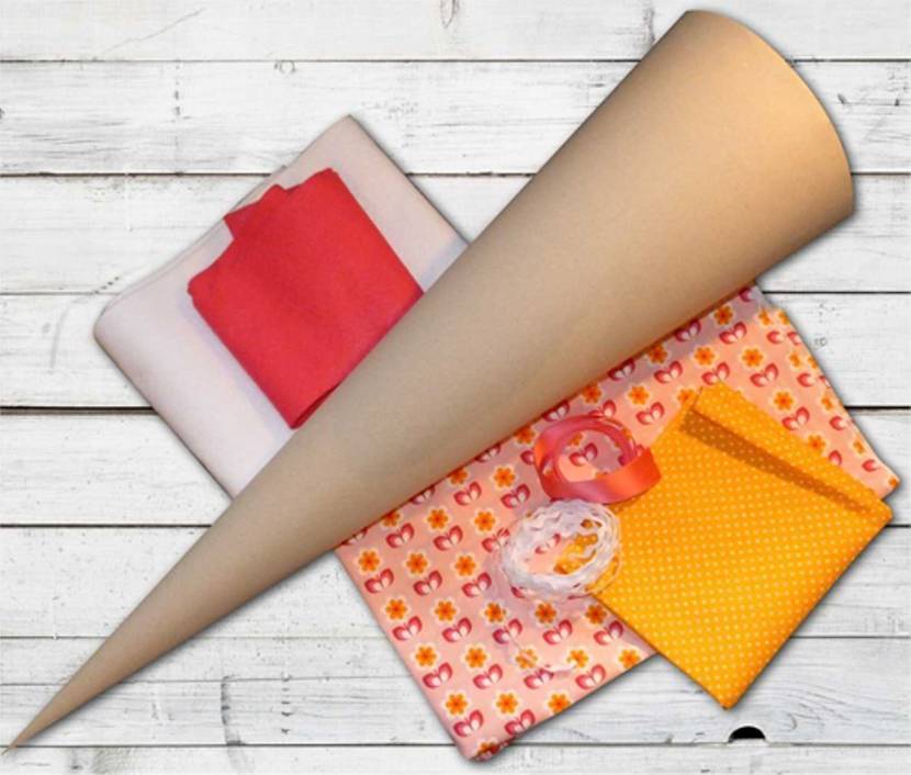Material um eine Schultüte zu nähen