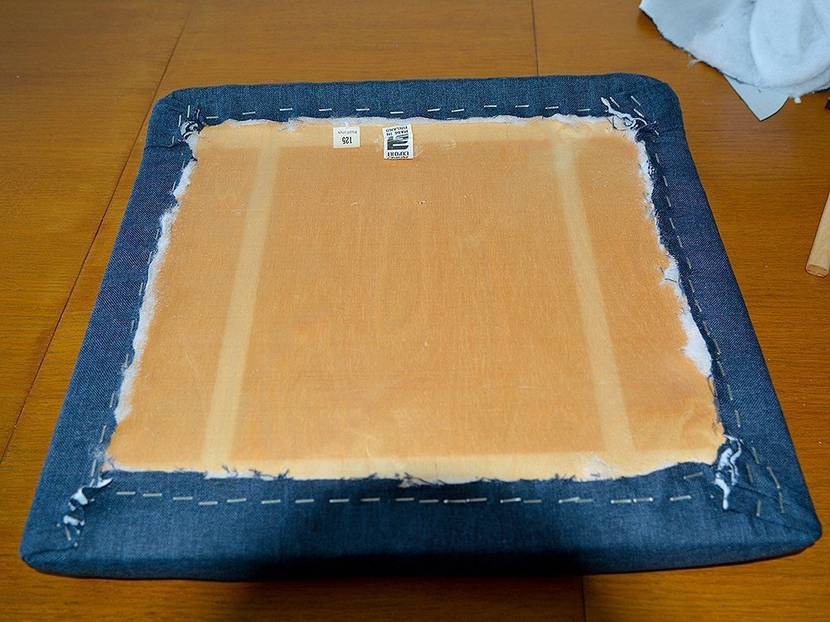 Fertig gepolstert und gesäubert.