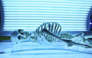 skelet im solarium