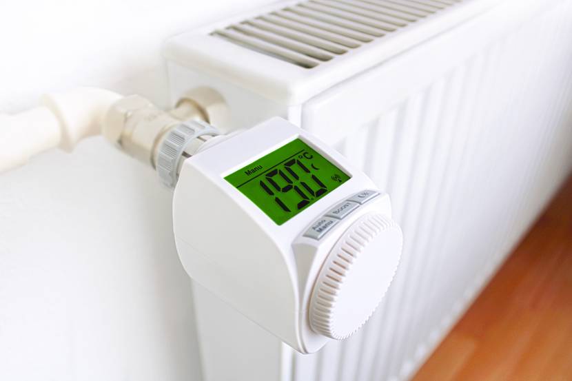 smart-home-thermostat mit display