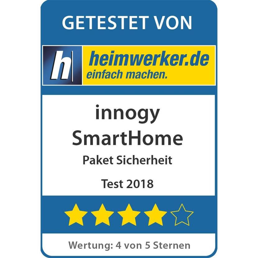 Testsiegel: SmartHome Test – Hausautomatisierung von innogy im Test