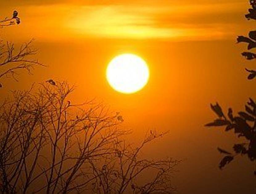 Heizkörperthermostat Morgen Sonnenaufgang