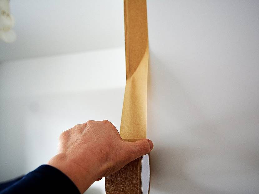 Sorgfältiges abkleben ist bei jeder Malerarbeit sehr wichtig.