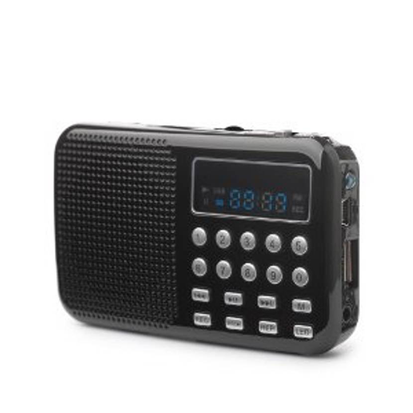 Steckdosenradio mit Display.